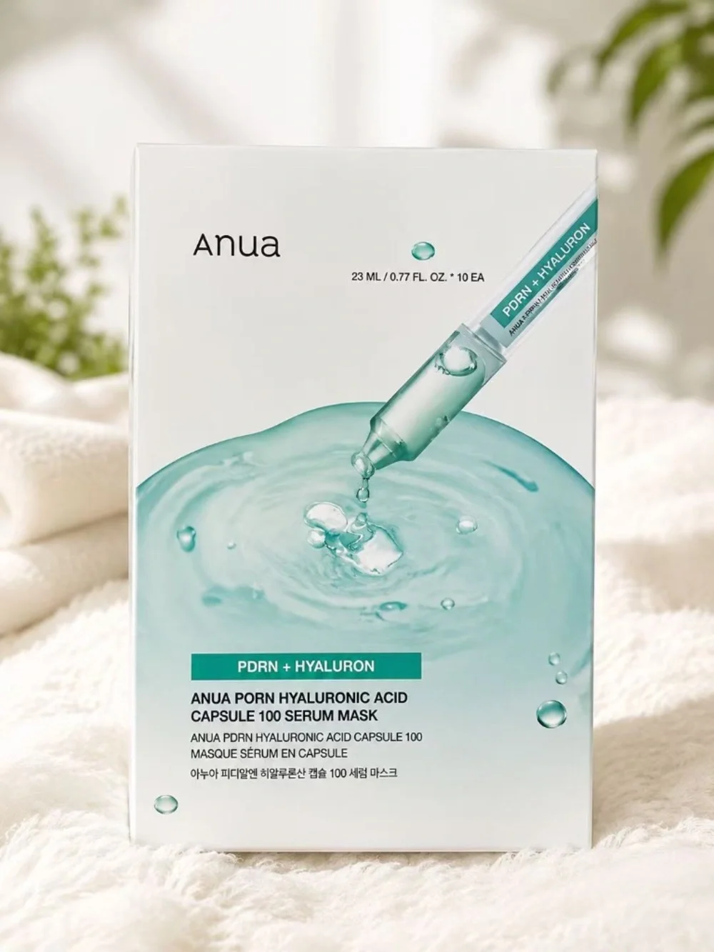 Anua PDRN Hyaluronic Acid Capsule 100 Serum Mask, 10ea